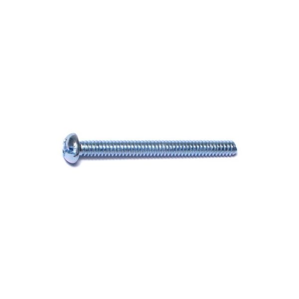 Midwest Fastener #6-32 x 1-1/2 in Combination Phillips/Slotted Round Machine Screw, Zinc Plated Steel, 100 PK 07660 - main